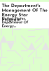 The_Department_s_management_of_the_Energy_Star_Program